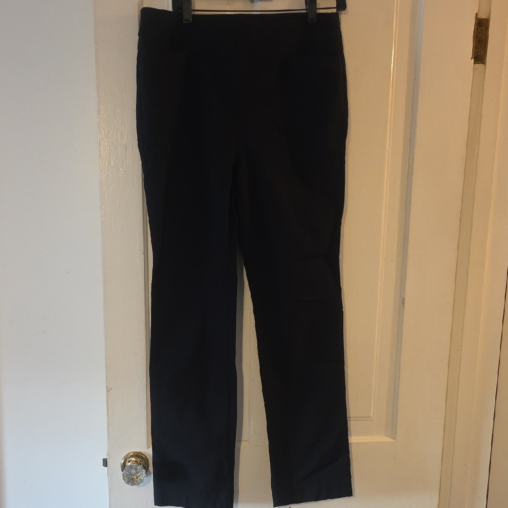 Chico's Elegant Black Straight Leg Pants